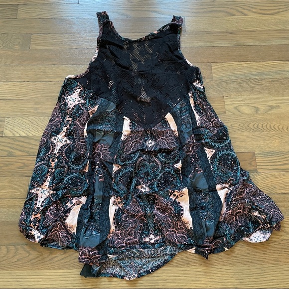 NWT Free People Count Me In Trapeze S Dress BLACK - Picture 7 of 10